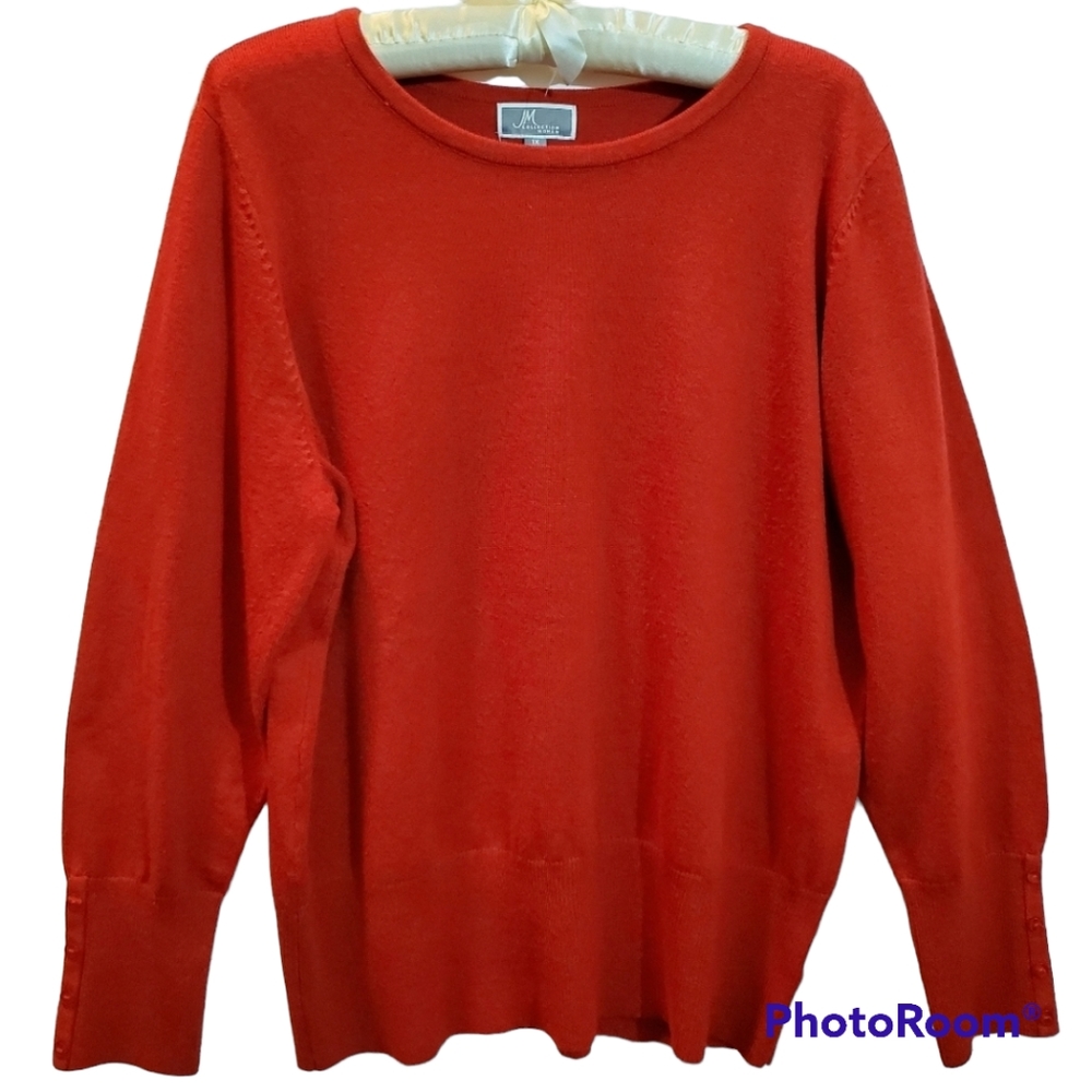 Red Pullover Sweater - Picture 1 of 8